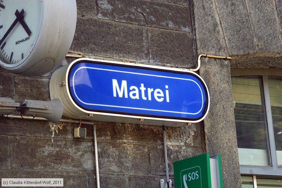 Bahnhof Matrei
/ Bild: bfmatrei_cw1103290227.jpg Bahnhof Matrei
/ Bild: bfmatrei_cw1103290227.jpg