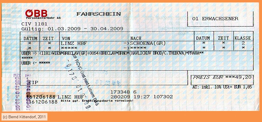 ÖBB - Fahrkarte
/ Bild: oebb_fk20090228e.jpg