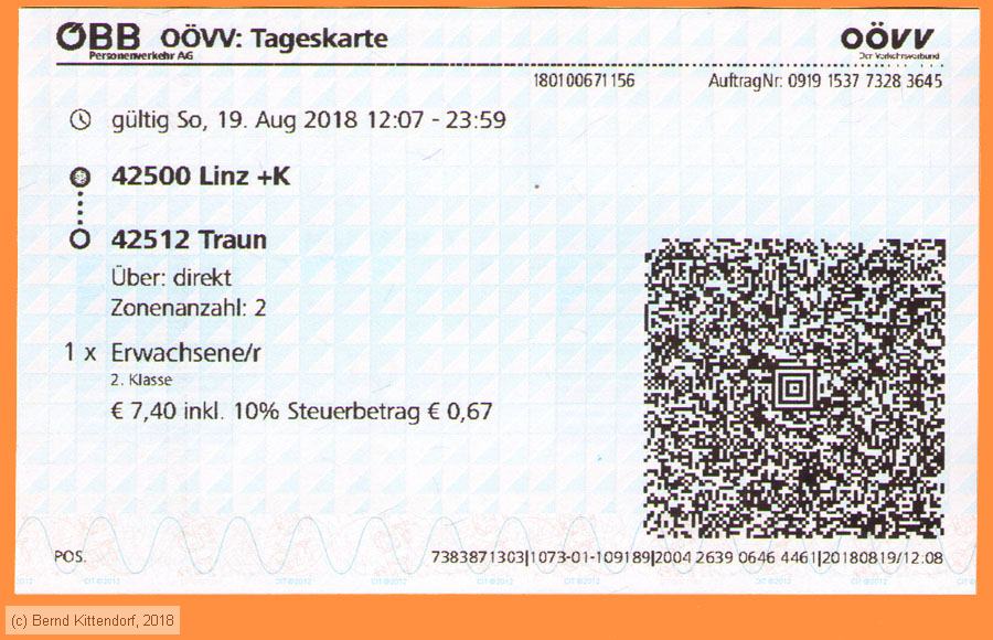 ÖBB - Fahrkarte
/ Bild: oebb_fk20180819ooevvtk.jpg