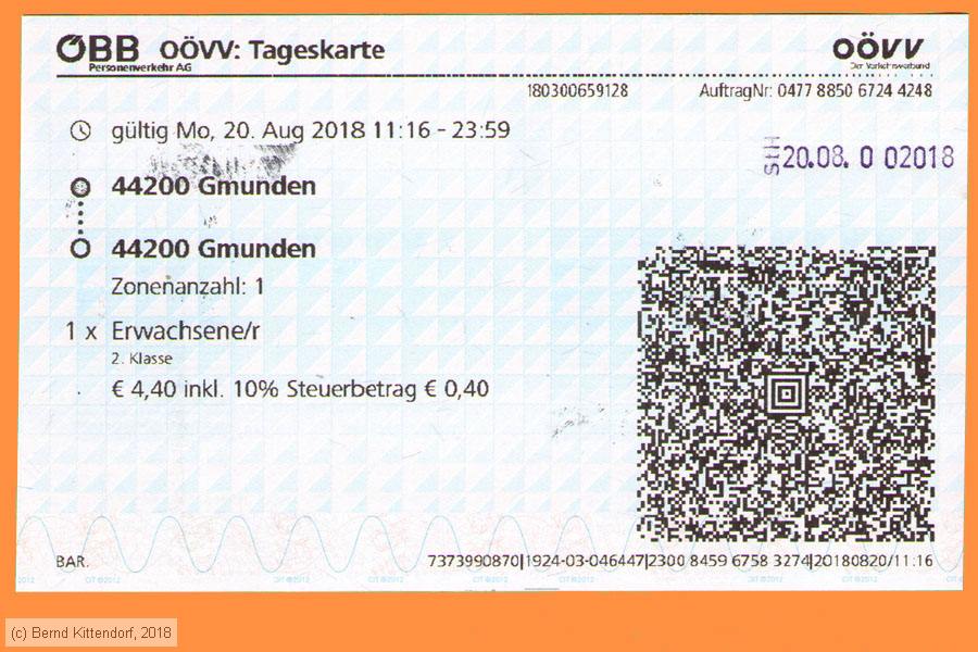 ÖBB - Fahrkarte
/ Bild: oebb_fk20180820ooevvtk.jpg