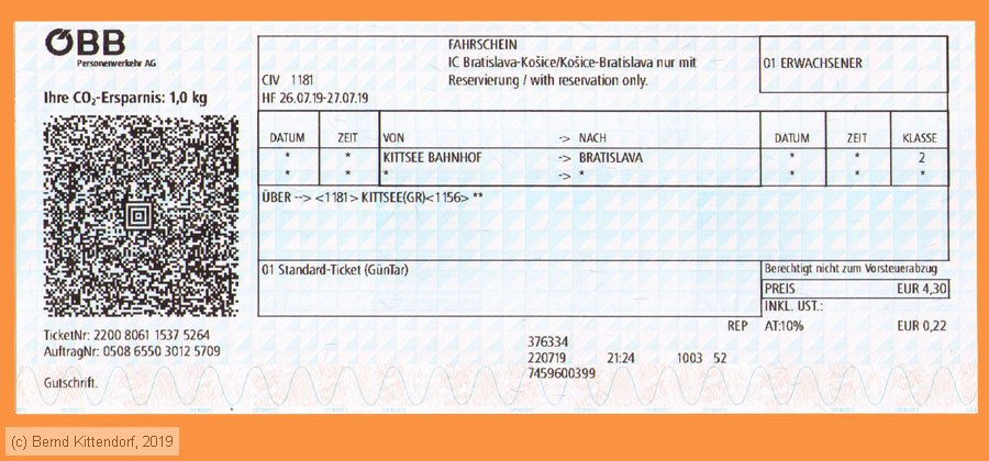 &Ouml;BB - Fahrkarte
/ Bild: oebb_fk20190726br1.jpg