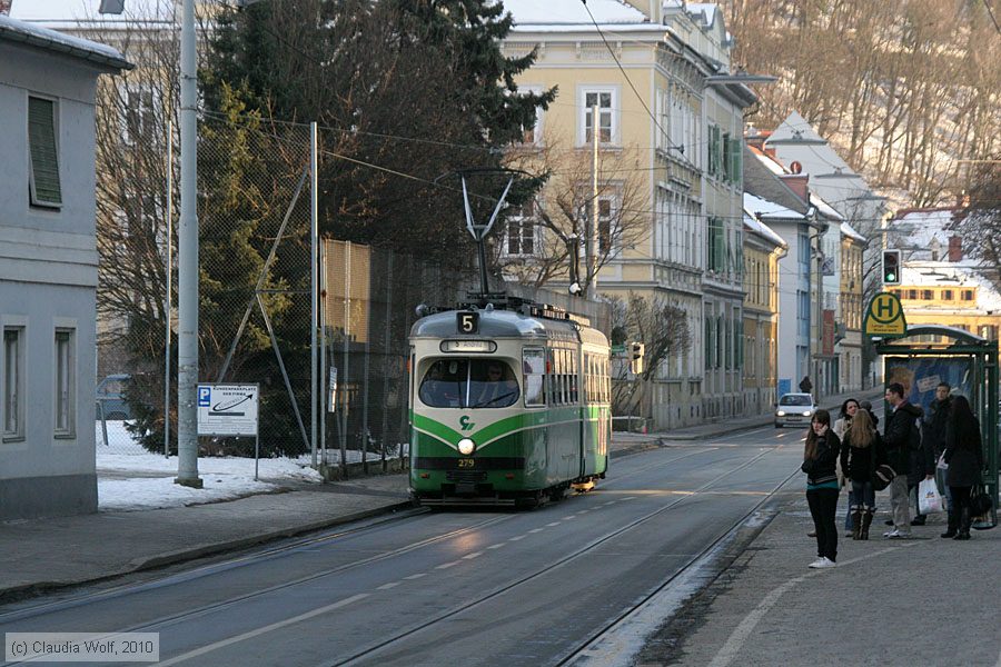 Straßenbahn Graz - 279
/ Bild: graz279_cw1002030316.jpg Straßenbahn Graz - 279
/ Bild: graz279_cw1002030316.jpg