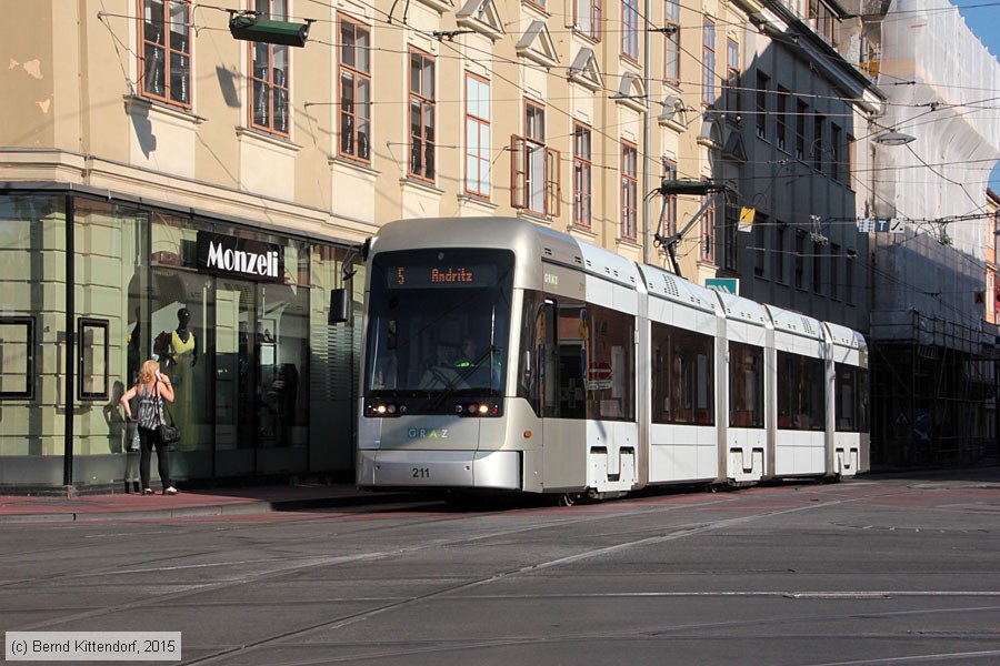 Straßenbahn Graz - 211
/ Bild: graz211_bk1507100389.jpg