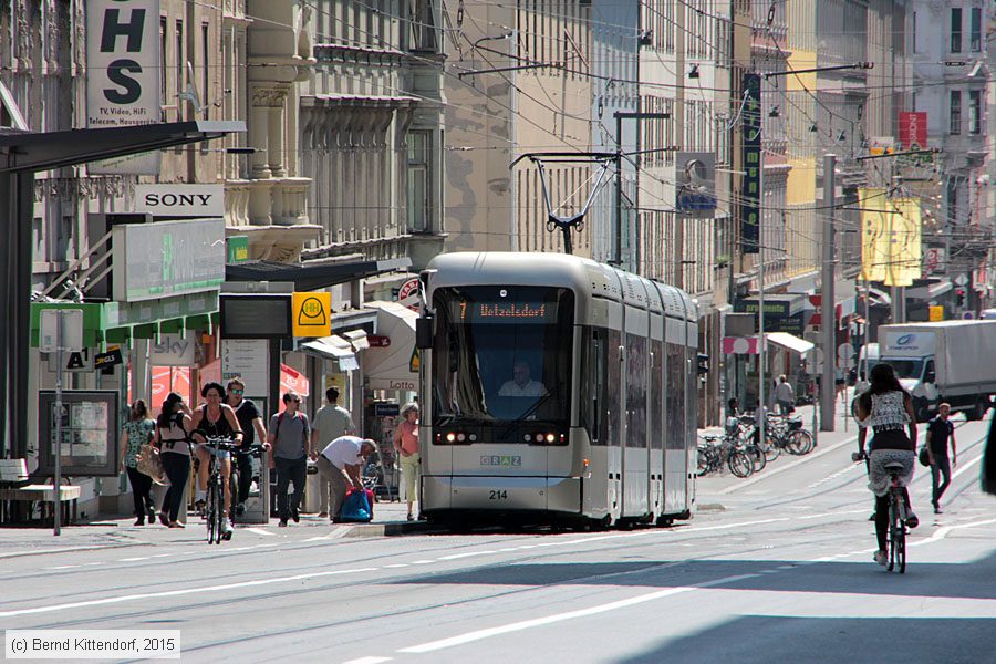 Straßenbahn Graz - 214
/ Bild: graz214_bk1507100007.jpg