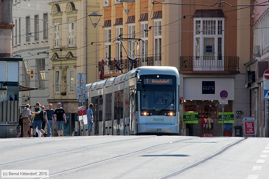 Straßenbahn Graz - 215
/ Bild: graz215_bk1507110012.jpg