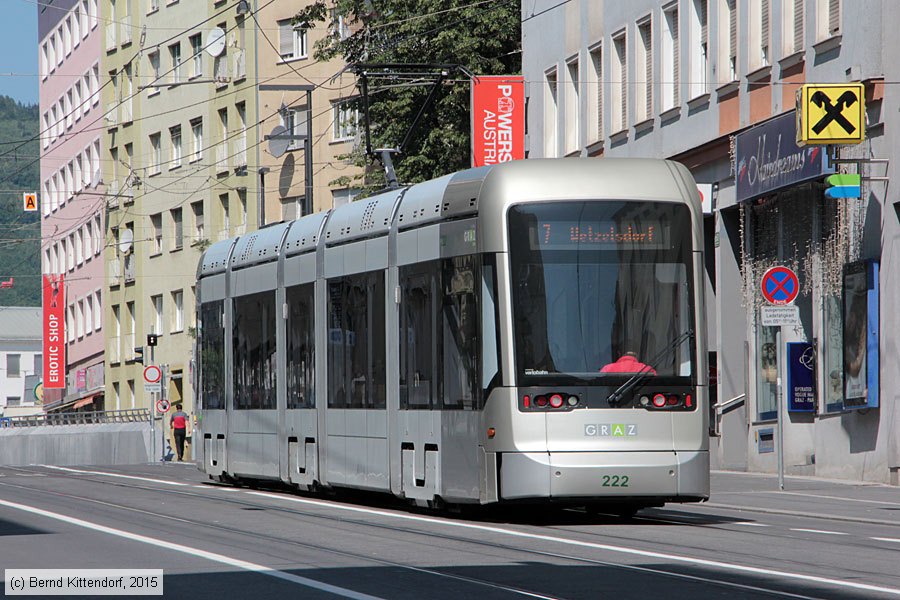 Straßenbahn Graz - 222
/ Bild: graz222_bk1507100037.jpg