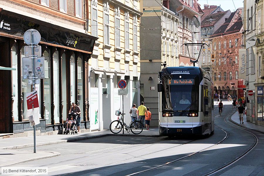 Straßenbahn Graz - 231
/ Bild: graz231_bk1507110063.jpg