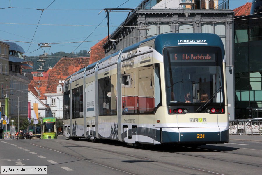 Straßenbahn Graz - 231
/ Bild: graz231_bk1507110065.jpg