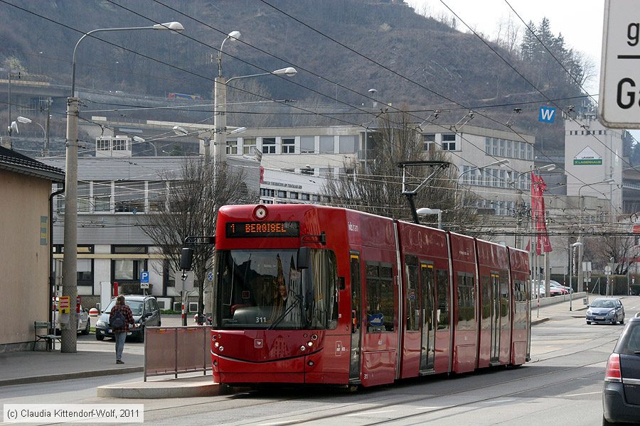 Straßenbahn Innsbruck - 311
/ Bild: innsbruck311_cw1103270118.jpg Straßenbahn Innsbruck - 311
/ Bild: innsbruck311_cw1103270118.jpg