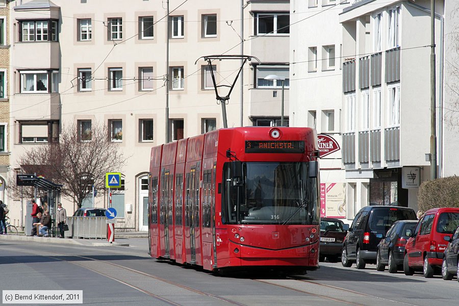 Stra&szlig;enbahn Innsbruck - 316
/ Bild: innsbruck316_bk1103290134.jpg