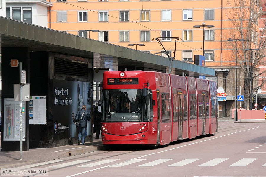 Straßenbahn Innsbruck - 326
/ Bild: innsbruck326_bk1103270076.jpg