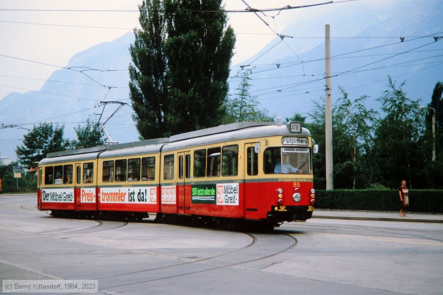 Straßenbahn Innsbruck - 85
/ Bild: innsbruck85_ds090725.jpg Straßenbahn Innsbruck - 85
/ Bild: innsbruck85_ds090725.jpg