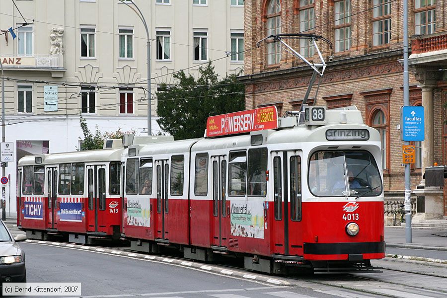 Wien - Straßenbahn - 4013
/ Bild: wien4013_bk0708100231.jpg