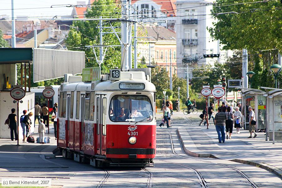 Wien - Straßenbahn - 4301
/ Bild: wien4301_bk0708100335.jpg