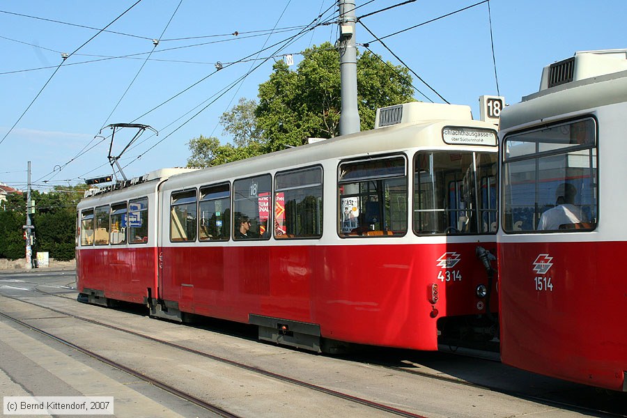 Wien - Straßenbahn - 4314
/ Bild: wien4314_bk0708100367.jpg