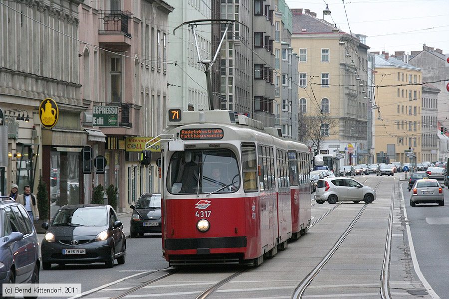 Wien - Straßenbahn - 4317
/ Bild: wien4317_bk1103190232.jpg