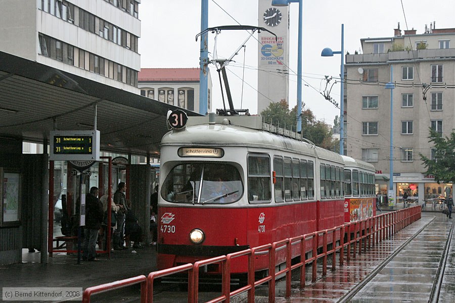 Wien - Straßenbahn - 4730
/ Bild: wien4730_bk0809150273.jpg Wien - Straßenbahn - 4730
/ Bild: wien4730_bk0809150273.jpg