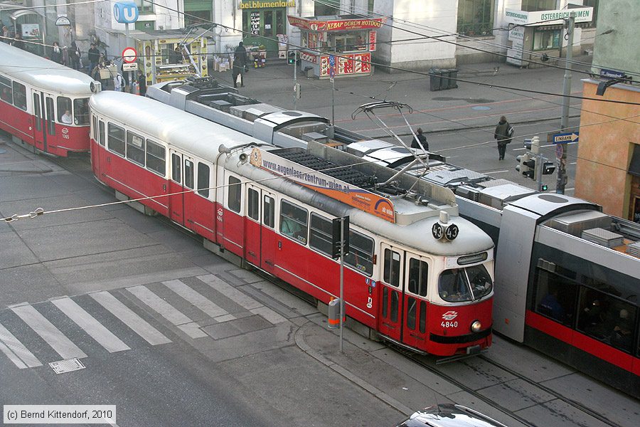 Wien - Straßenbahn - 4840
/ Bild: wien4840_bk1002240010.jpg Wien - Straßenbahn - 4840
/ Bild: wien4840_bk1002240010.jpg