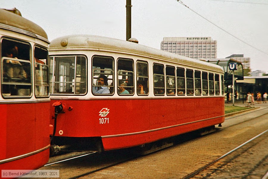 Wien - Straßenbahn - 1071
/ Bild: wien1071_bd077705.jpg Wien - Straßenbahn - 1071
/ Bild: wien1071_bd077705.jpg