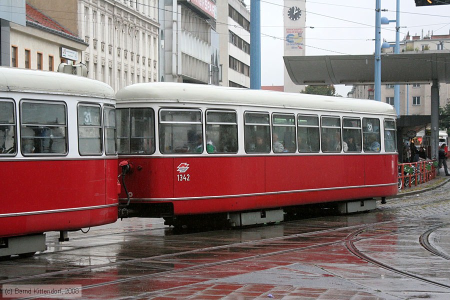 Wien - Straßenbahn - 1342
/ Bild: wien1342_bk0809150307.jpg Wien - Straßenbahn - 1342
/ Bild: wien1342_bk0809150307.jpg