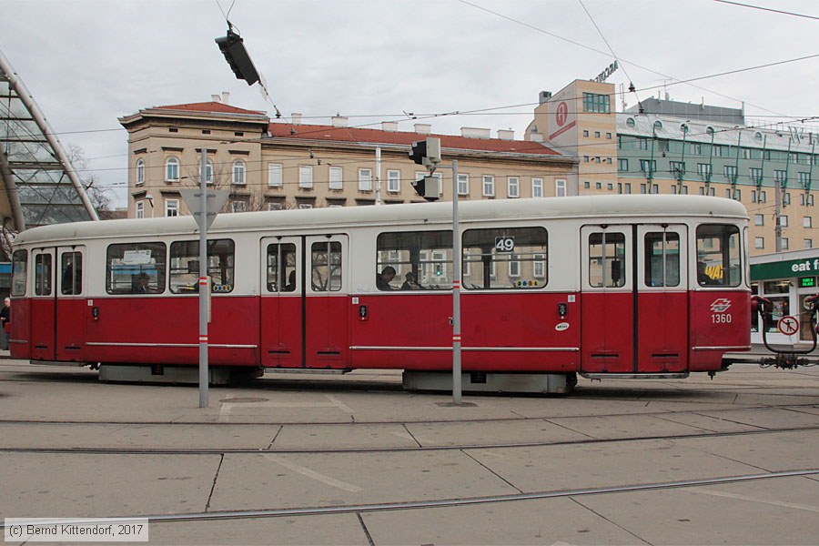 Wien - Straßenbahn - 1360
/ Bild: wien1360_bk1702230023.jpg Wien - Straßenbahn - 1360
/ Bild: wien1360_bk1702230023.jpg
