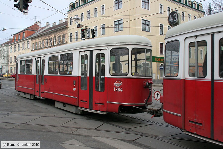 Wien - Straßenbahn - 1364
/ Bild: wien1364_bk1002230198.jpg Wien - Straßenbahn - 1364
/ Bild: wien1364_bk1002230198.jpg