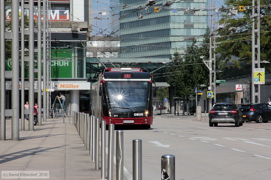 Österreich Oberleitungsbusse Salzburg Trolleybus 344