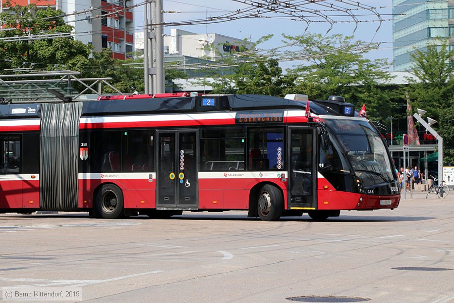Österreich Oberleitungsbusse Salzburg Trolleybus 358