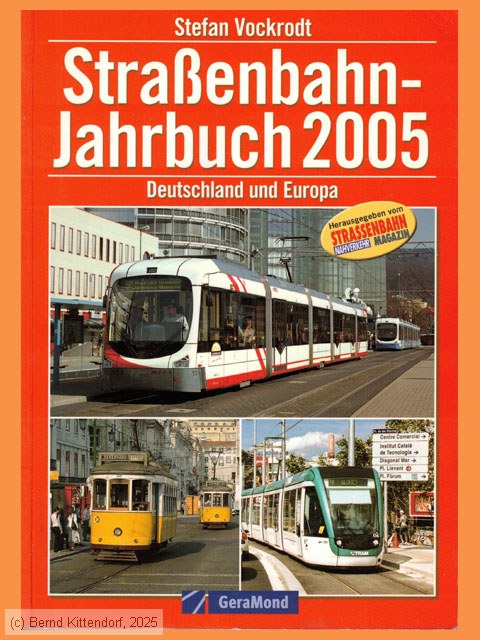 Straßenbahn-Jahrbuch 2005
/ Bild: buch_isbn3-7654-7208-5.jpg Straßenbahn-Jahrbuch 2005
/ Bild: buch_isbn3-7654-7208-5.jpg