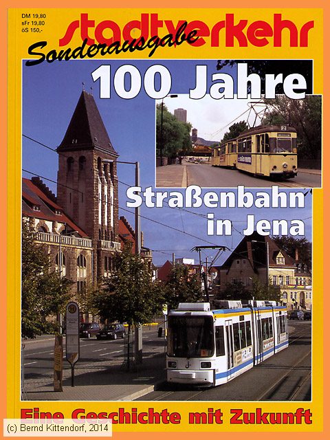 Stadtverkehr - 100 Jahre Straßenbahn in Jena
/ Bild: buch_issn0038-9013-jena100j.jpg