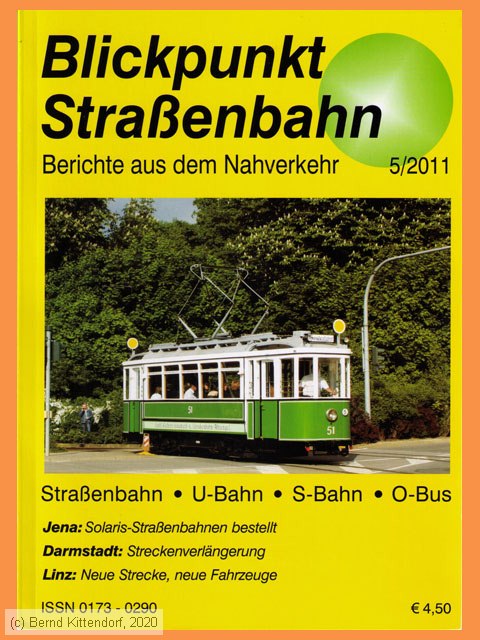 Blickpunkt Straßenbahn
/ Bild: buch_issn0173-0290-201105.jpg