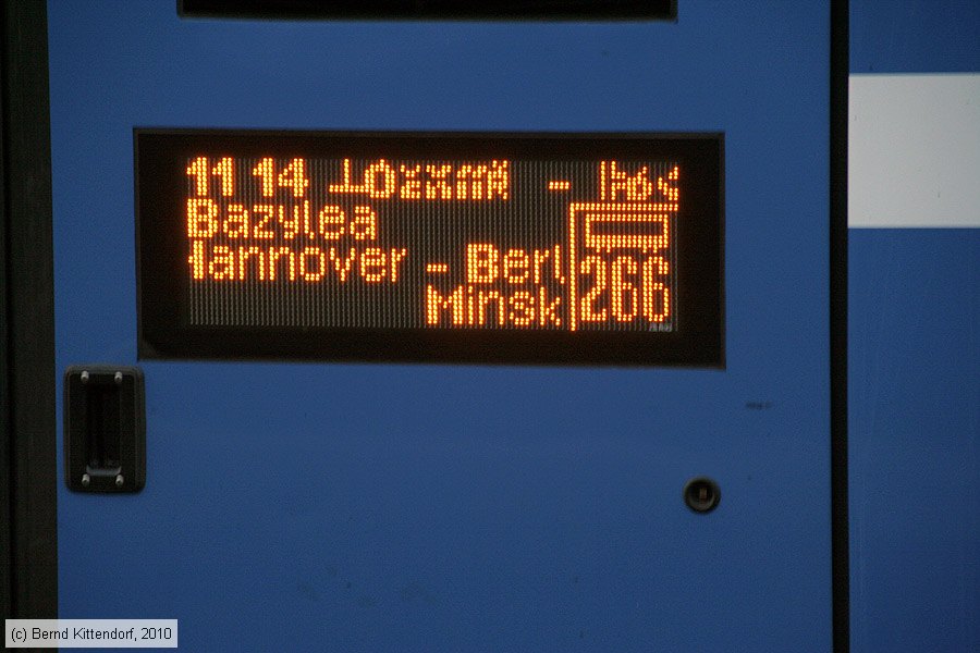 Belaruskaja tschyhunka - Zuglaufanzeige
/ Bild: zuglaufbc_bk1005180147.jpg