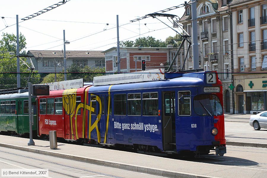 Basel - Straßenbahn - 638
/ Bild: basel638_bk0708060041.jpg Basel - Straßenbahn - 638
/ Bild: basel638_bk0708060041.jpg