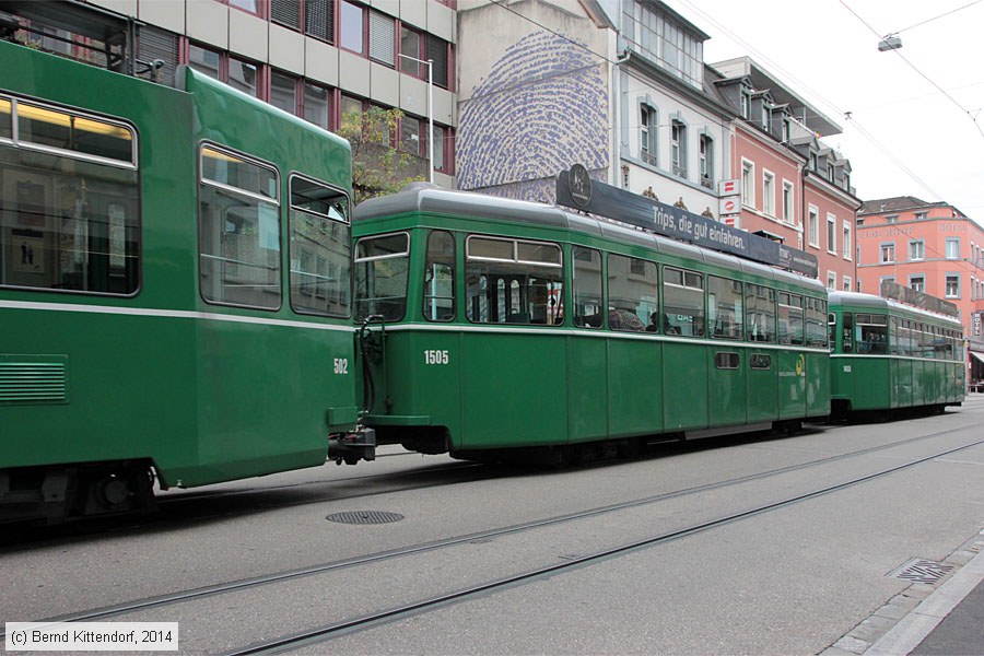 Basel - Straßenbahn - 1505
/ Bild: basel1505_bk1408110213.jpg Basel - Straßenbahn - 1505
/ Bild: basel1505_bk1408110213.jpg