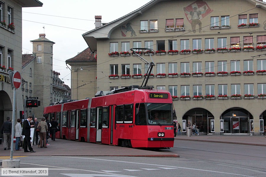 Bern - Straßenbahn - 731
/ Bild: bern731_bk1310020527.jpg Bern - Straßenbahn - 731
/ Bild: bern731_bk1310020527.jpg