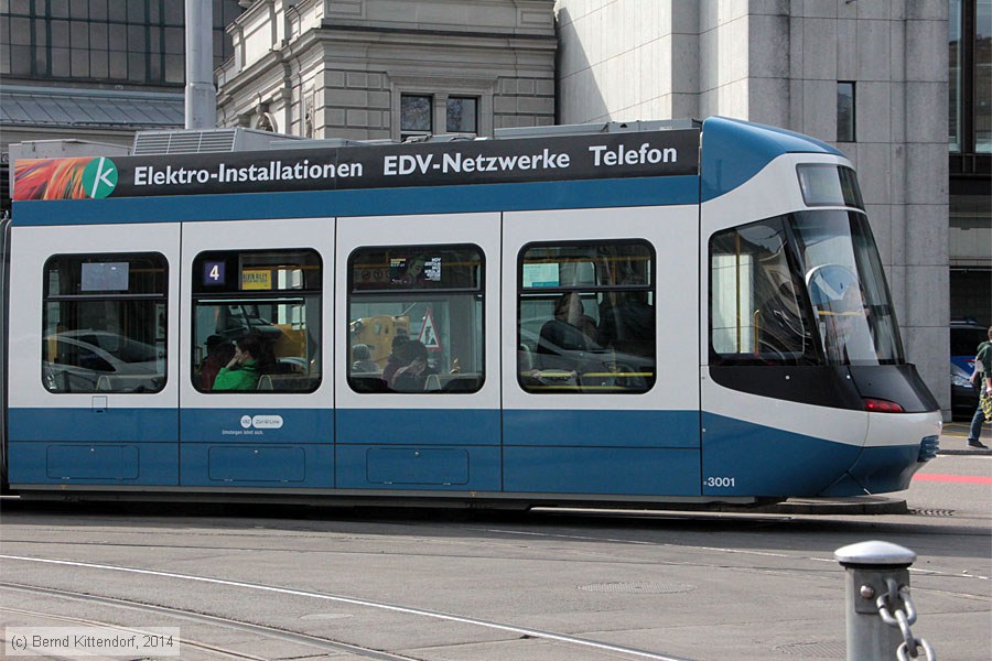 Zürich - Straßenbahn - 3001
/ Bild: zuerich3001_bk1403110237.jpg