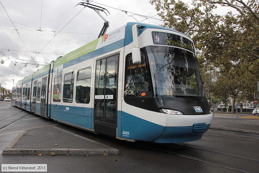 Z&uuml;rich - Stra&szlig;enbahn - 3022
/ Bild: zuerich3022_bk1309170500.jpg