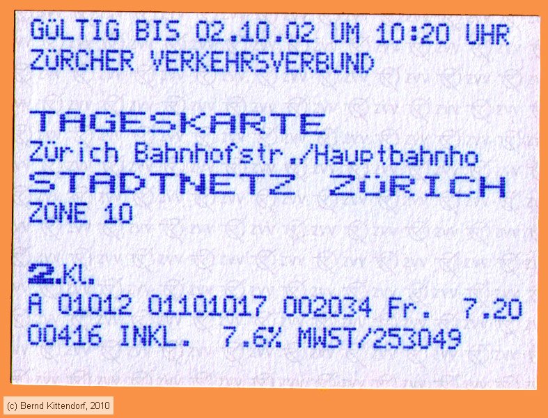Zürich - ZVV - Fahrkarte
/ Bild: zuerich_fk20021002t.jpg