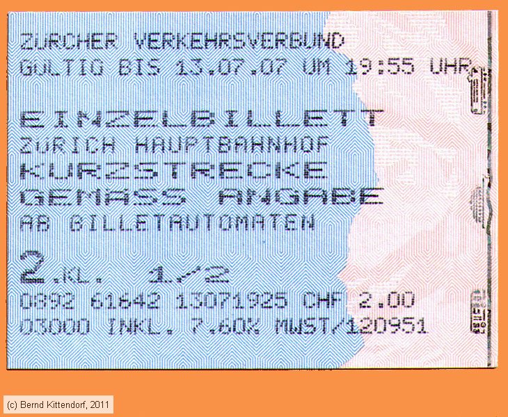 Zürich - ZVV - Fahrkarte
/ Bild: zuerich_fk20070713e.jpg