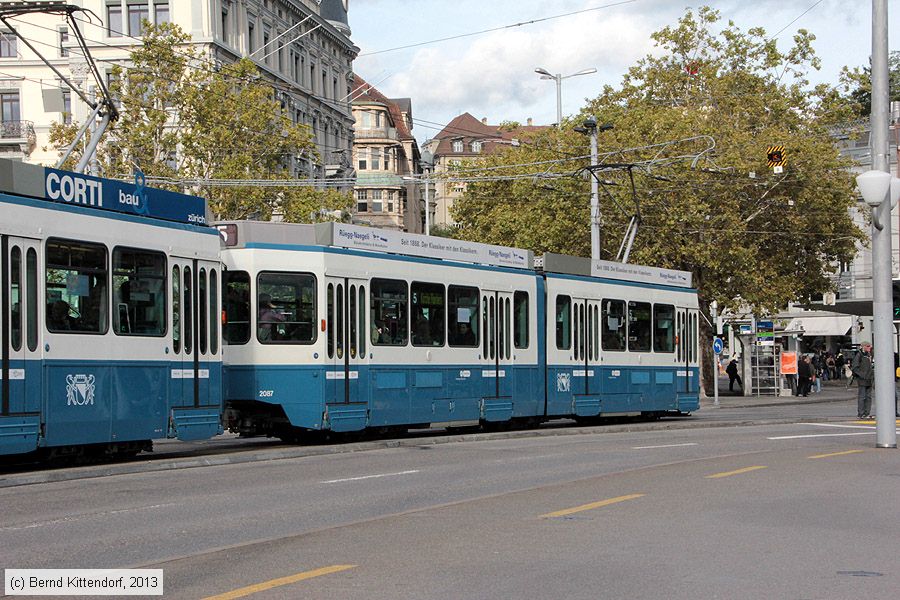 Z&uuml;rich - Stra&szlig;enbahn - 2087
/ Bild: zuerich2087_bk1309170650.jpg