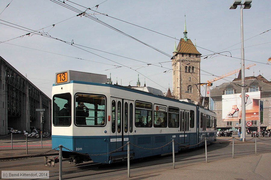 Z&uuml;rich - Stra&szlig;enbahn - 2311
/ Bild: zuerich2311_bk1403110228.jpg