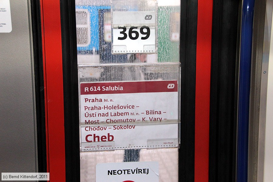 České Dráhy - Zuglaufschild R 614
/ Bild: zuglaufcdr614_bk1110190390.jpg