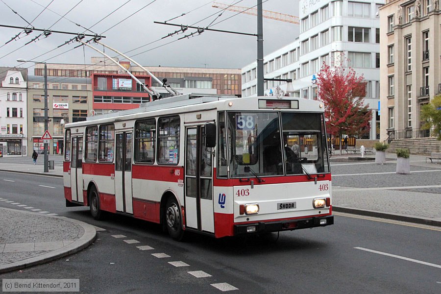 Trolleybus &Uacute;st&iacute; nad Labem - 403
/ Bild: ustinadlabem403_bk1110190356.jpg