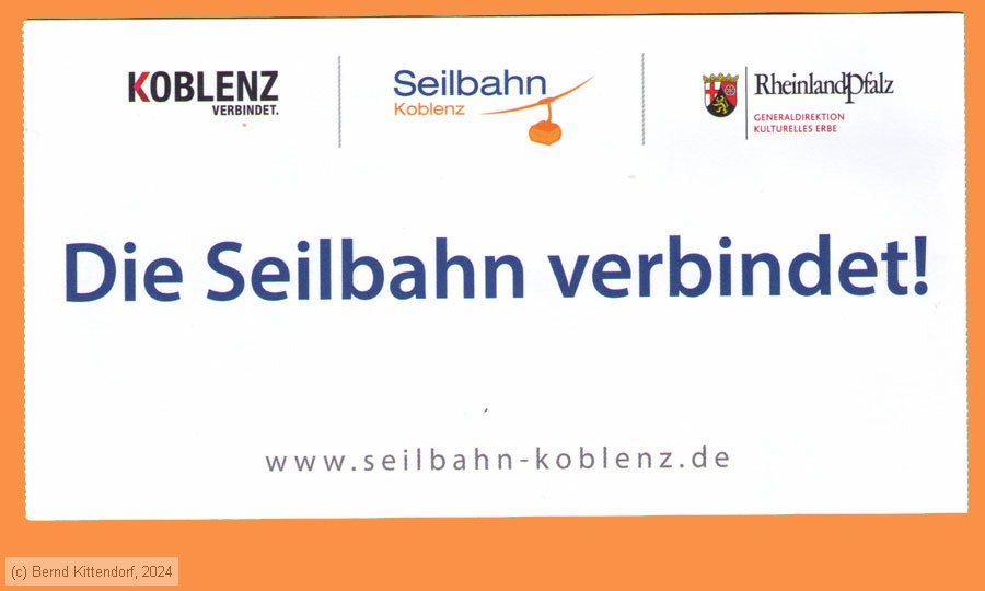 Seilbahn Koblenz - Promotionticket
/ Bild: koblenzseilbahn_fk20240416phr2.jpg