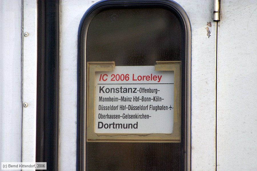 Deutsche Bahn - Zuglaufschild - IC 2006
/ Bild: zuglaufic2006_e0025769.jpg