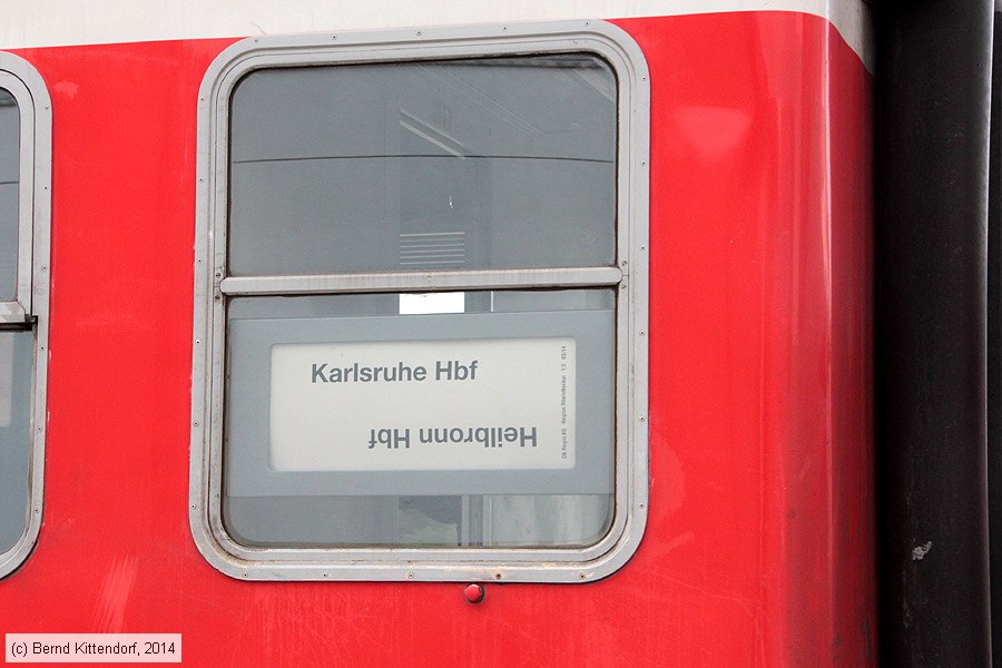 Deutsche Bahn - Zuglaufschild - RB
/ Bild: zuglaufrb_bk1406020027.jpg