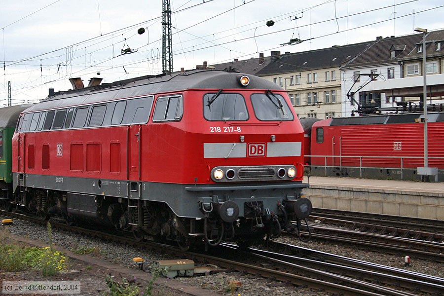 Deutsche Bahn - 218217-8
/ Bild: db2182178_e0010107.jpg Deutsche Bahn - 218217-8
/ Bild: db2182178_e0010107.jpg