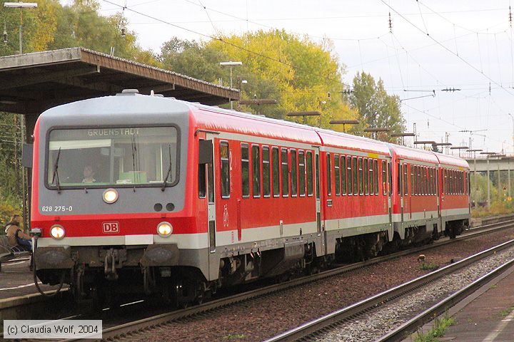 Deutsche Bahn - 628275-0
/ Bild: db6282750_cw004730.jpg Deutsche Bahn - 628275-0
/ Bild: db6282750_cw004730.jpg