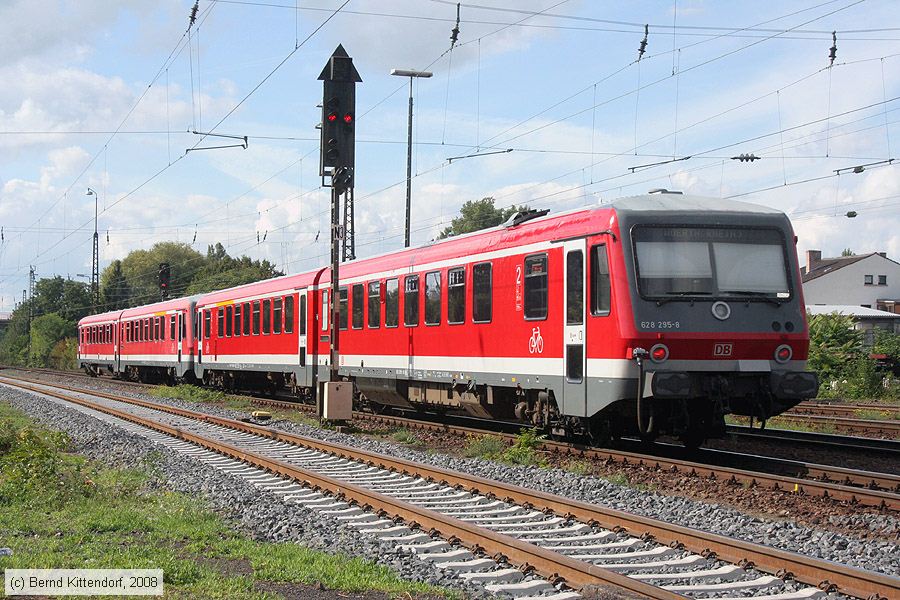 Deutsche Bahn - 628295-8
/ Bild: db6282958_bk0809080034.jpg Deutsche Bahn - 628295-8
/ Bild: db6282958_bk0809080034.jpg