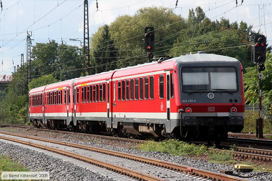 Deutsche Bahn - 628295-8
/ Bild: db6282958_bk0809080035.jpg Deutsche Bahn - 628295-8
/ Bild: db6282958_bk0809080035.jpg